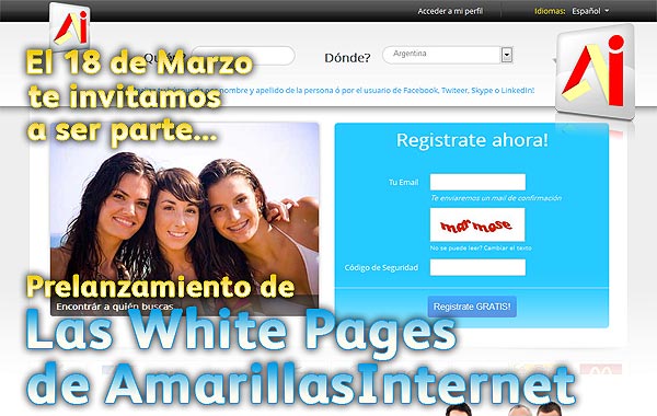 Prelanzamiento White Pages